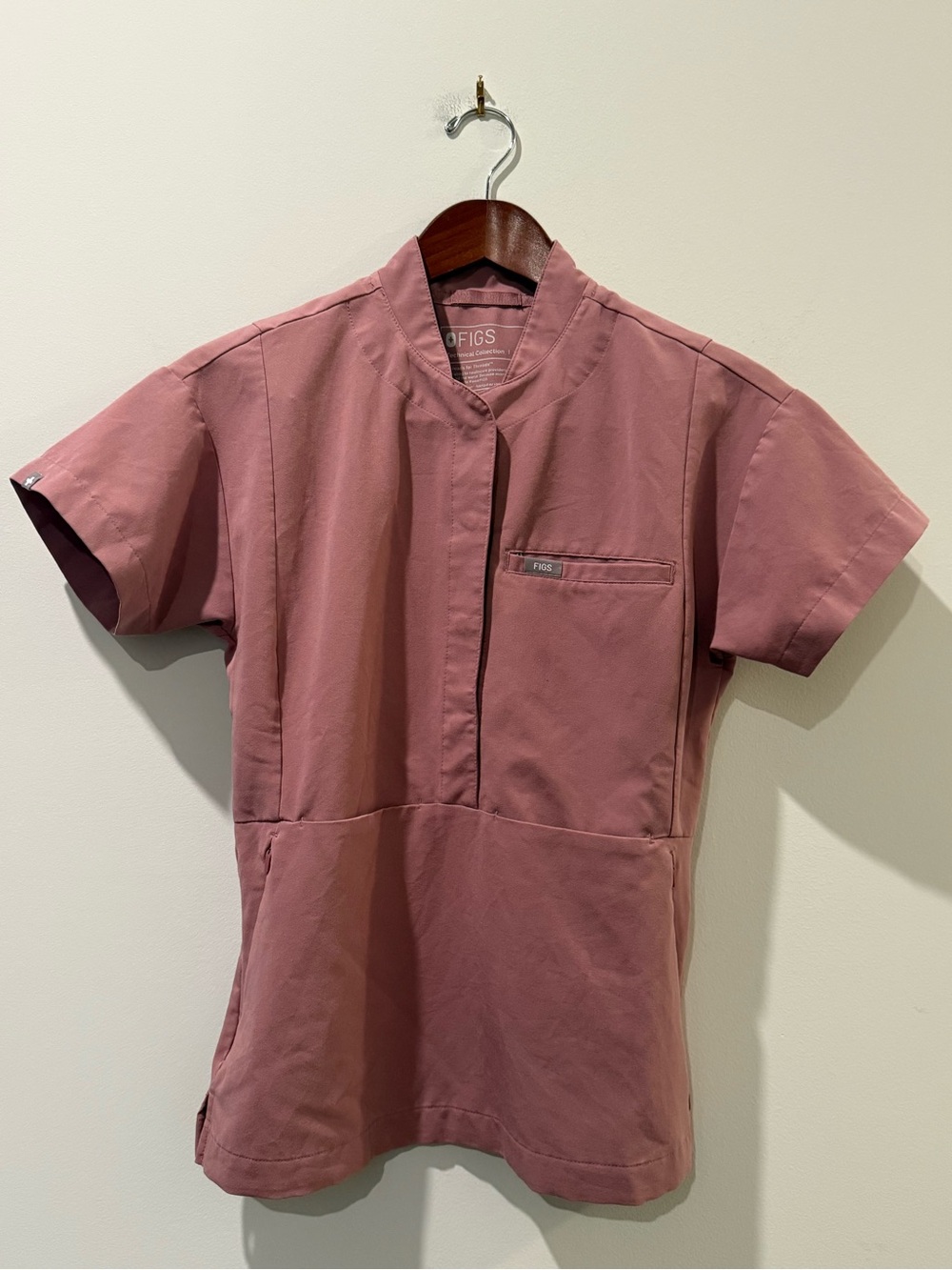 Figs Mauve Short-Sleeve Medical Top Size XS